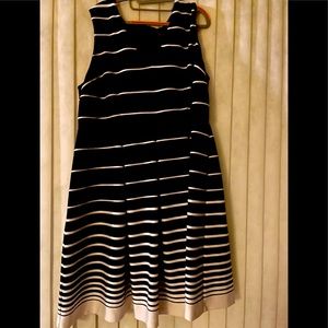 Lane Bryant Black and white Striped Dress Size 22